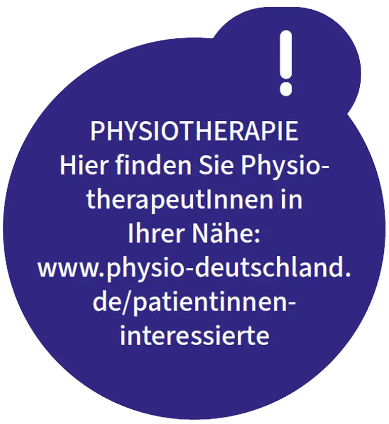 Physiotherapie. Her finden Sie PhysiotherapeutInnen in der Nähe