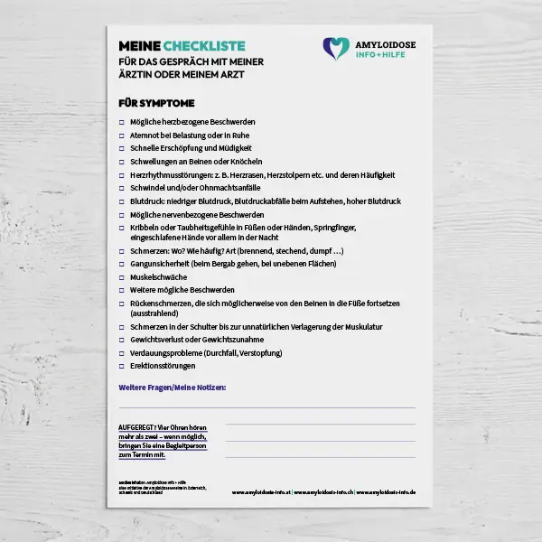 Mockup Checkliste Symptome