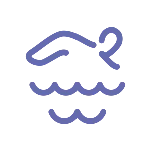 Icons Amyloidosis - Schwimmen